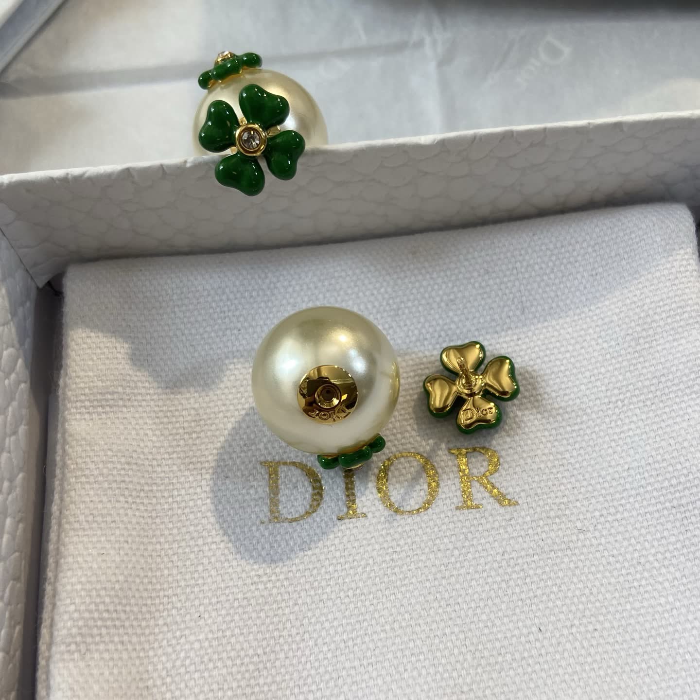 Van Cleef & Arpels Pearl Clover Stud Earrings